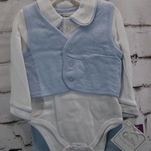 infant 3pc. Bodysuit w/ vest & pants